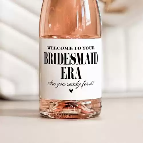 Bridesmaid Era Mini Champagne Labels