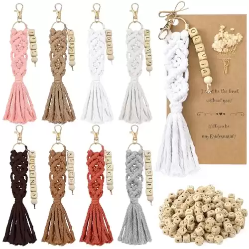 Boho Macrame Keychains