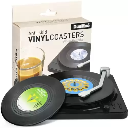 Retro Record Coasters